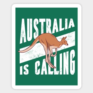 Australia Is Calling // Cute Cartoon Kangaroo Magnet